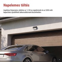 GoSmart IP-1100G WALL kültéri akkumulátoros kamera WiFi-vel és napelemmel