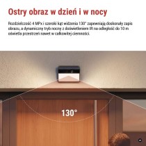 GoSmart Zewnętrzna kamera IP-1100G WALL zasilana bateryjnie, z Wi-Fi i panelem słonecznym