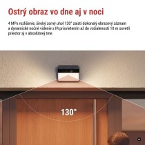 GoSmart Vonkajšia batériová kamera IP-1100G WALL s WiFi a solárnym panelom