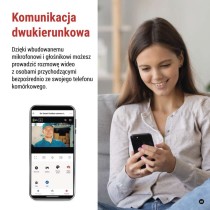 GoSmart Zewnętrzna kamera IP-1100G WALL zasilana bateryjnie, z Wi-Fi i panelem słonecznym