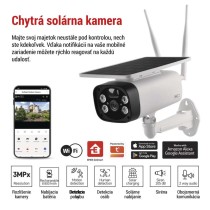 GoSmart Vonkajšia batériová kamera IP-600 EYE s WiFi a solárnym panelom