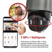 GoSmart Vonkajšia batériová kamera IP-1200G WASP s WiFi a solárnym panelom