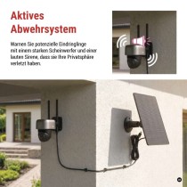 GoSmart Outdoor IP Kamera mit WiFi und Solarpanel IP-1200G WASP, batteriebetrieben