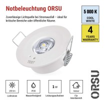 LED-Notleuchte 1W 130LM 3H