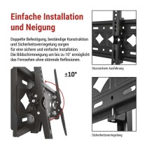 Neigbare TV-Wandhalterung 32–75" (81–191 cm)