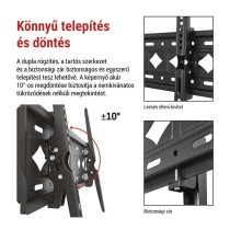 Dönthető TV falitartó 32–75" (81–191 cm)