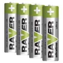 Alkaline Batterien RAVER LR6 (AA), 4 Stk.