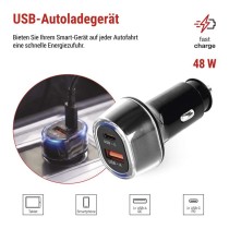 USB‑Autoadapter PD/QC 48 W