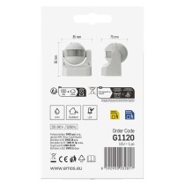 Bewegungsmelder (PIR-Sensor) IP44 1200W Weiss