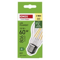 LED spuldze Filament A60 A CLASS/ E27 / 3,8 W (60 W) / 806 lm / silti balta