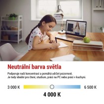 LED žárovka Filament A60 A CLASS / E27 / 3,8 W (60 W) / 806 lm / neutrální bílá