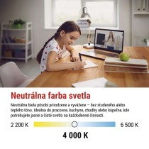 LED žiarovka Classic MR16 biela/ GU10 / 1,3 W (16 W) / 150 lm / Neutrálna biela