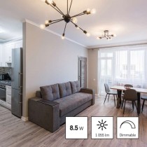 LED žiarovka Filament A60 / E27 / 8,5 W (75 W) / 1 055 lm / teplá biela / stmievateľná
