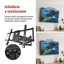 Konzolový nástenný TV držiak 32–98" (81–249 cm)
