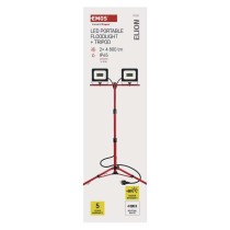LED-prožektor ELION 2×30W + kolmjalg, punane, neutraalne valge