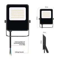 LED-Strahler VISIO schwarz, 30W neutralweiß