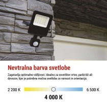 LED reflektor VISIO s senzorjem 30 W