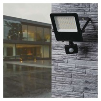 LED prožektorius VISIO su judesio jutikliu, 50 W, juodas, neutraliai baltas