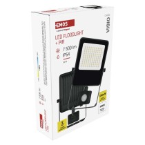 LED prožektorius VISIO su judesio jutikliu, 50 W, juodas, neutraliai baltas