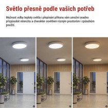 LED přisazené svítidlo FLERI, kruhové 20W, IP65, se změnou CCT