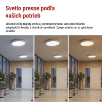 LED prisadené svietidlo FLERI, kruhové 20W, so zmenou CCT