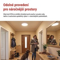 LED přisazené svítidlo FLERI, kruhové 20W, IP65, se změnou CCT