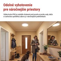 LED prisadené svietidlo FLERI, kruhové 20W, so zmenou CCT