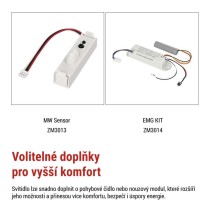 LED přisazené svítidlo FLERI, kruhové 20W, IP65, se změnou CCT