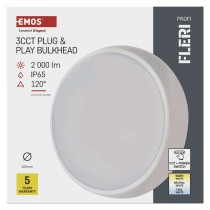 LED-valgusti FLERI, 20 W, soe-külm valge, IP65
