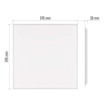LED paneel REXXO 60×60, ruudukujuline süvistatud valge, 30W neutr. b.
