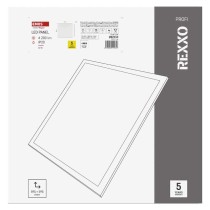 LED paneel REXXO 60×60, ruudukujuline süvistatud valge, 30W neutr. b.