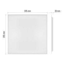 LED paneel REXXO 60×60, ruudukujuline süvistatud valge, 30W neutr. b. UGR