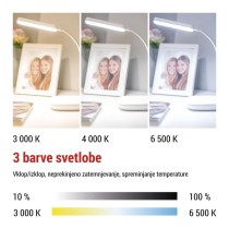 Namizna LED svetilka MOLLY bela