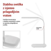 Namizna LED svetilka MOLLY bela