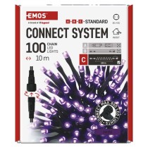Oświetlenie łączone Standard - łańcuch 100 LED 10m fioletowy, IP44
