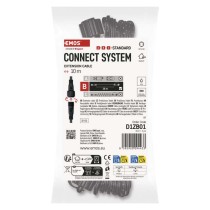 Verlängerungskabel für Verbindungsketten Standard schwarz, 10 m, Außen/Innen
