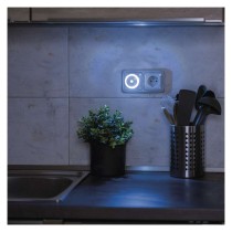 LED naktinis žibintas P3306 su fotojutikliu, prijungiamas
