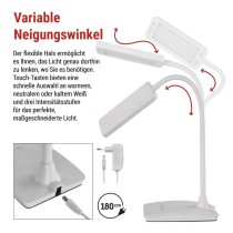 LED Schreibtischlampe EDDY, weiss
