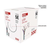 EMOS UTP kábel CAT5E PVC basic 100m