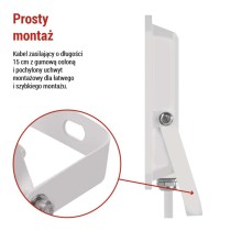 Naświetlacz LED SIMPO 50W, biały, neutralna biel
