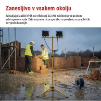 LED reflektor GLARO 2×30W + trinožni stativ, nevtralna bela