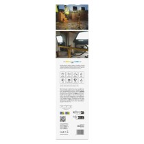 LED prožektors GLARO, 2×30W + statīvs, sarkans, neitrāli balts