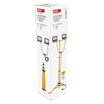 LED prožektors GLARO, 2×30W + statīvs, sarkans, neitrāli balts