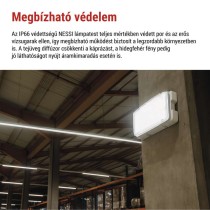EMOS LED vészvilágító lámpatest NESSI 10W 3 óra IP66