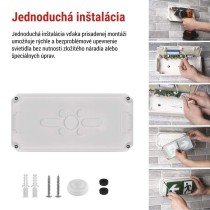 LED Núdzové svietidlo NESSI 3W 3H IP66