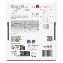 Standard LED spojovací vánoční řetěz – síť, 1,5x2 m, venkovní, studená bílá