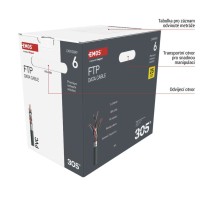 Datový kabel FTP CAT 6, 305m