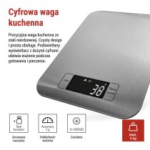 Waga kuchenna EV012 srebrna