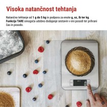 Kuhinjska tehtnica EV012, srebro