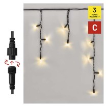 Premium LED povezovalna veriga utripajoča – ledene sveče, 3 m, zun., topla bela